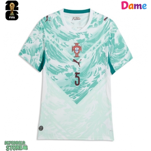 Portugal Diogo Dalot #5 Replika Udebanetrøje Dame VM 2026 Kortærmet